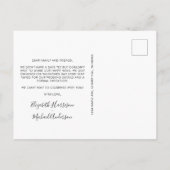 Funny Verloving Foto Aankondigingskaart (Achterkant)