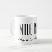 Funny verouderd aan perfectie Birthday-mok Koffiemok (Voorkant links)