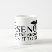 Funny verpleegster citaat - koffiemok (Center)