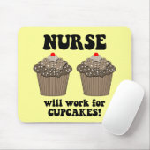 Funny verpleegster muismat (Met muis)