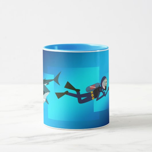 FUNNY VERSCHILT MOK. SCUBA DIVER GEVOLGD DOOR SHA MOK (Midden)