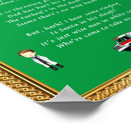 Funny Verse Christmas Poster (Hoek)