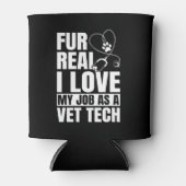 Funny Vet Tech Pun Blikjeskoeler (Voorkant)