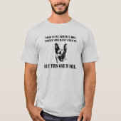 Funny Veteran German Shepherd Service Dog T-shirt (Voorkant)