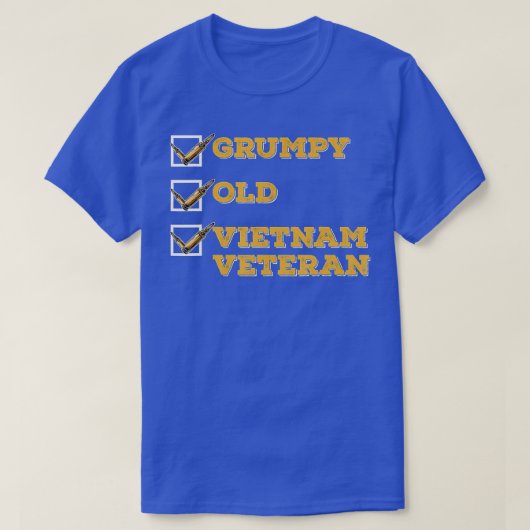 Funny Veteran Grumpy Old Vietnam Veteran Gifts T-shirt (Design voorkant)