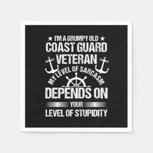 Funny Veterans Dag Grumpy Old Coast Guard Independ Servet