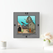 Funny Veterinarian Humor Wall Clock Vierkante Klok (Huis)