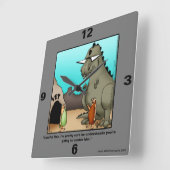 Funny Veterinarian Humor Wall Clock Vierkante Klok (Hoek)