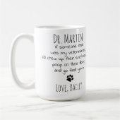 Funny Veterinarian Personalized Pet Photo Koffiemok (Links)
