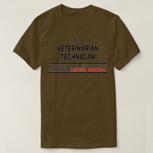 Funny Veterinarian Technician Gift For Men Women T-shirt (Design voorkant)