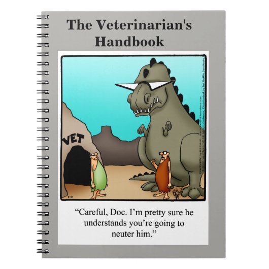 Funny Veterinarian's Humor Notitieboek (Voorkant)
