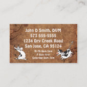 Funny Veterinary Visitekaartje (Achterkant)