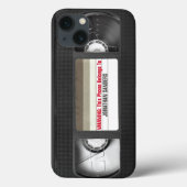 Funny VHS Tape with Name Case-Mate iPhone Case (Achterkant)