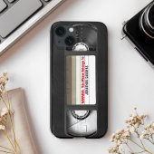 Funny VHS Tape with Name Case-Mate iPhone Case