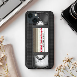 Funny VHS Tape with Name Case-Mate iPhone Case