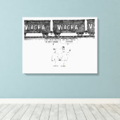 Funny "VIAGRA Canvas Print" (Insitu (Houten vloer))