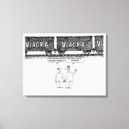 Funny "VIAGRA Canvas Print" (Voorkant)