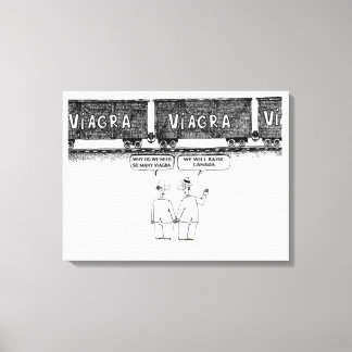 Funny "VIAGRA Canvas Print" Afdruk
