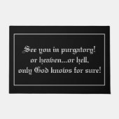 Funny Vicar Priest Quote Joke Deurmat (Voorkant)