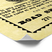 Funny Victoriaans Roller Skating and Poster (Hoek)