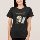 Funny Victorian frogT-Shirt Tri-Blend Shirt (Voorkant)