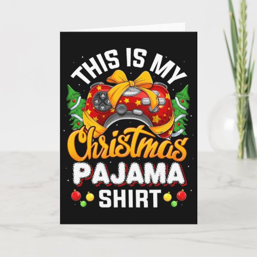 Funny Video Game Controller Christmas Santa Hat Ga Kaart (Voorkant)