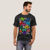 Funny Video Game Controller voor Gamers Boys Kinde T-shirt (Voorkant volledig)