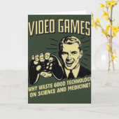 Funny Video Game Gezegde Kaart (Gele Bloem)