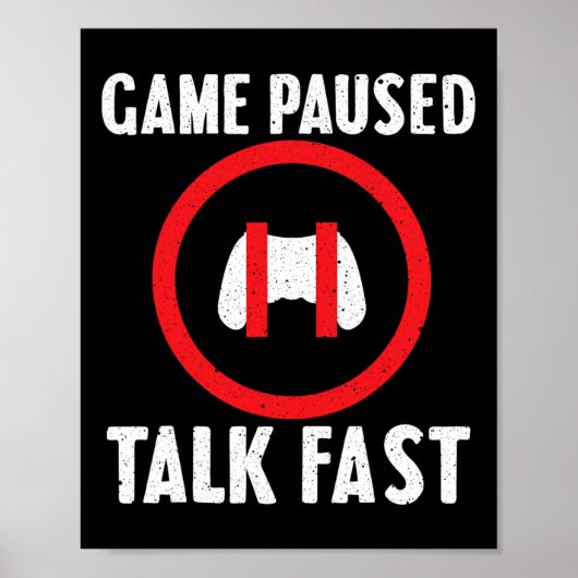 Funny Video Game voor mannen Video Gaming Player Poster (Voorkant)