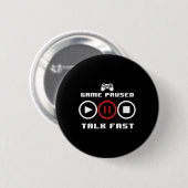 Funny Video Game voor mannen Video Gaming Player Ronde Button 5,7 Cm (Voorkant /achterkant)