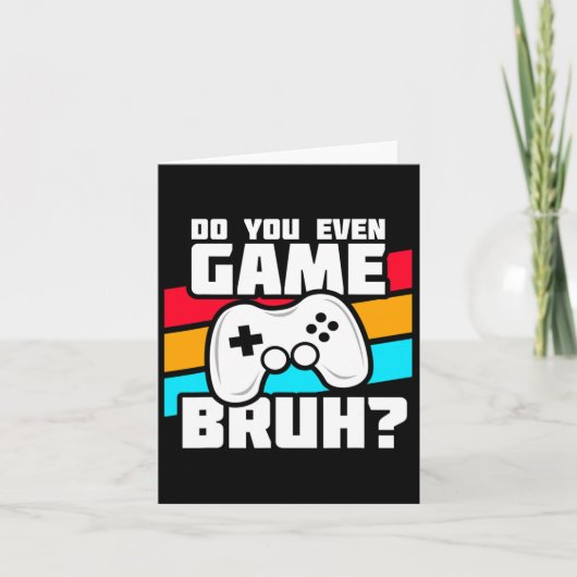 Funny Video Gamer - PC Console Gaming - Video Game Kaart (Voorkant)