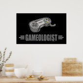 Funny Video Gamer Poster (Keuken)