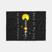 Funny Video Games Back In My Day We Had Nine Plane Fleece Deken (Voorkant (Horizontaal))