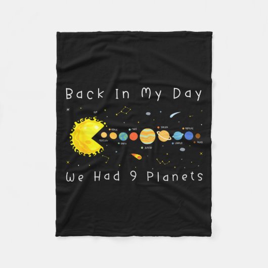 Funny Video Games Back In My Day We Had Nine Plane Fleece Deken (Voorkant)