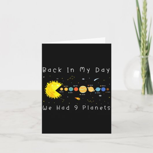 Funny Video Games Back In My Day We Had Nine Plane Kaart (Voorkant)