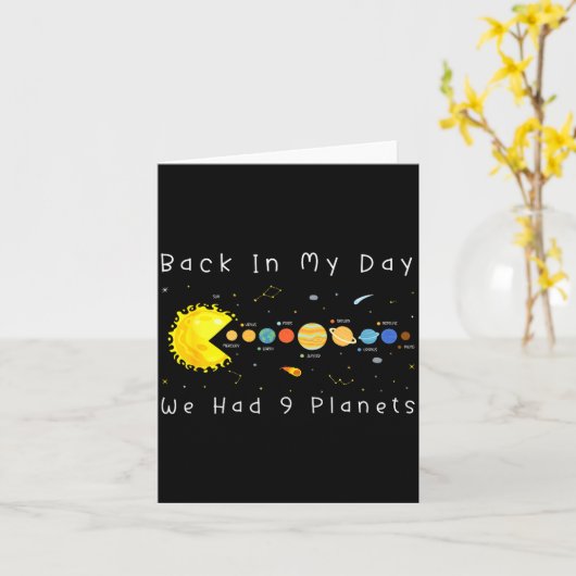 Funny Video Games Back In My Day We Had Nine Plane Kaart (Gele Bloem)