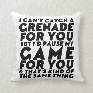 Funny Video Games Gaming Geek Nerd Gamer Love Kussen