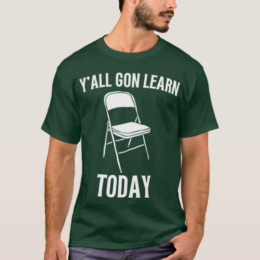 Funny video viral folding chair Alabama meme boat  T-shirt (Voorkant)