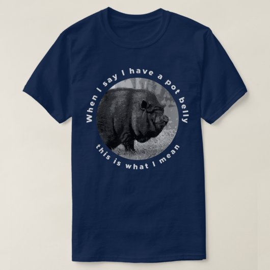 Funny Vietnamese Pot-Bellied Pig Saying T-shirt (Design voorkant)
