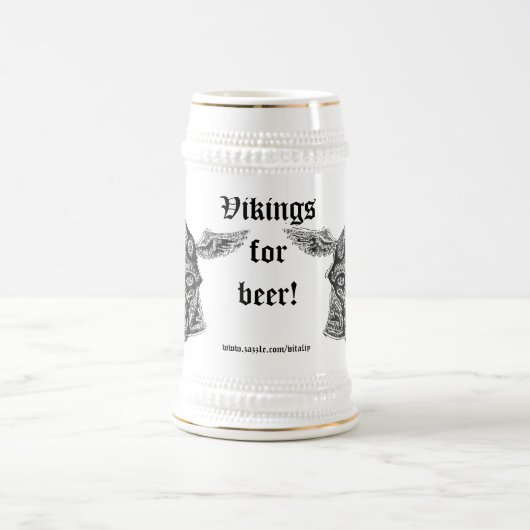 Funny viking beer mok (Center)