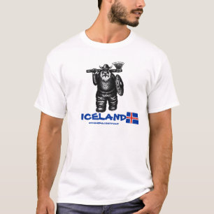 Funny viking IJsland t-shirt design