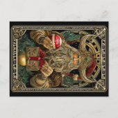 Funny Viking Santa Claus Valhalla Christmas Yule Briefkaart (Voorkant)