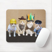 Funny Village Cats Muismat (Met muis)