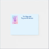 Funny Village Idiot Post-it® Notes