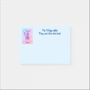 Funny Village Idiot Post-it® Notes