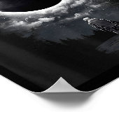 Funny Vintage Astronaut Space Eclipse Science Poster (Hoek)