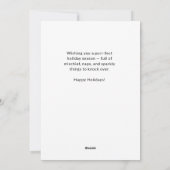 Funny Vintage Cat Christmas Card Feestdagenkaart (Achterkant)