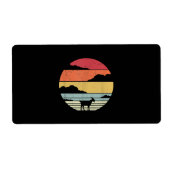 Funny Vintage Goat Gift Etiket (Voorkant)