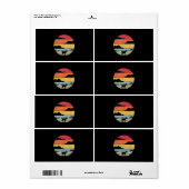 Funny Vintage Goat Gift Etiket (Full Sheet)