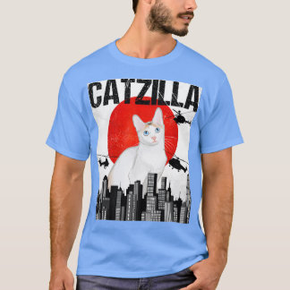 Funny Vintage Japanese Catzilla Japanese Bobtail C T-shirt